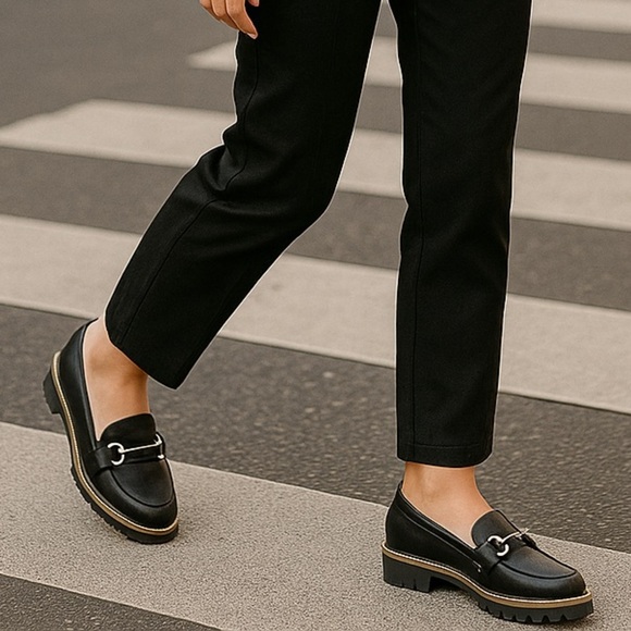 DV by Dolce Vita Black Cedar Horsebit Loafers Lug Sole Women’s 8 NIB - Picture 1 of 13